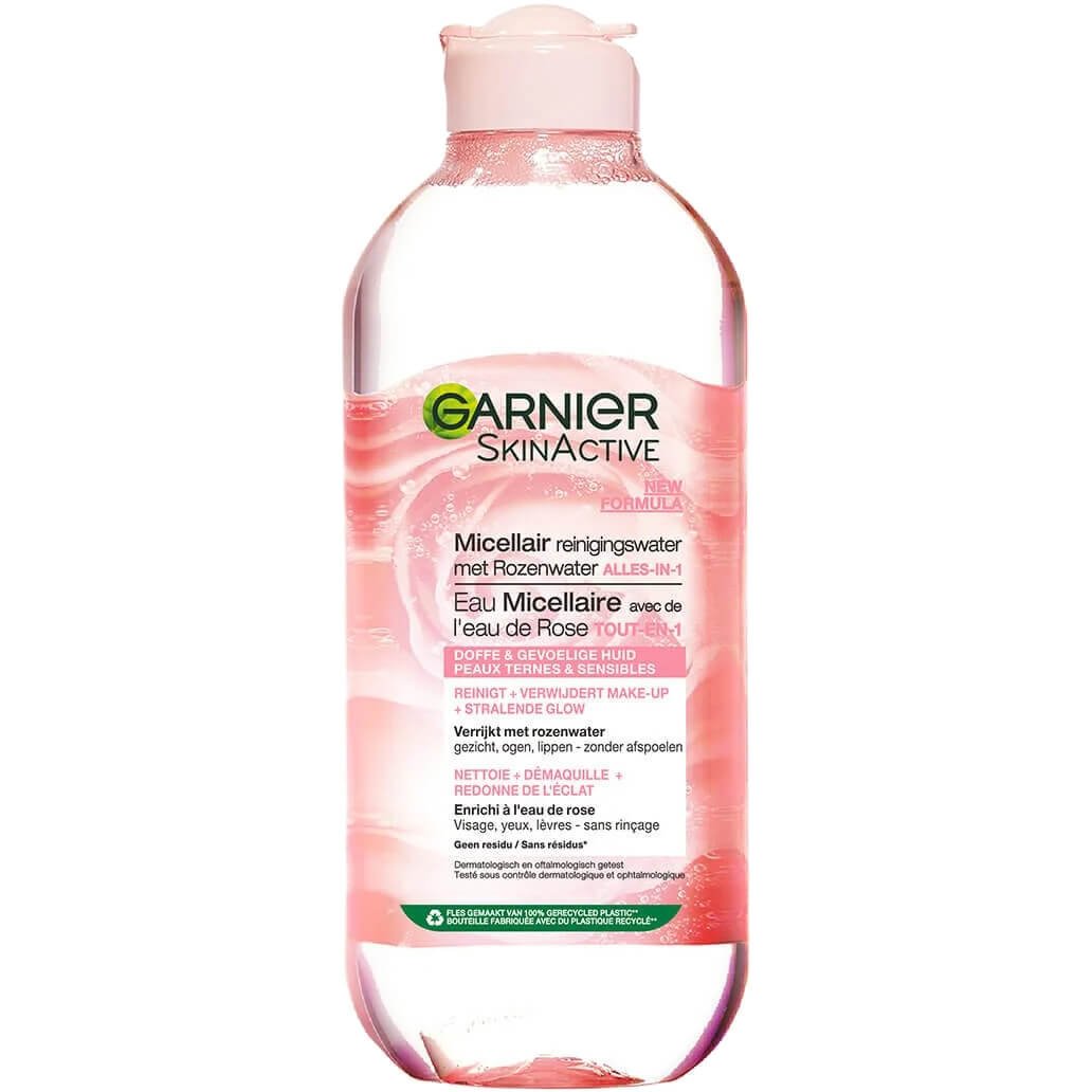 micellaire démaquillante à l'eau de Rose peaux ternes