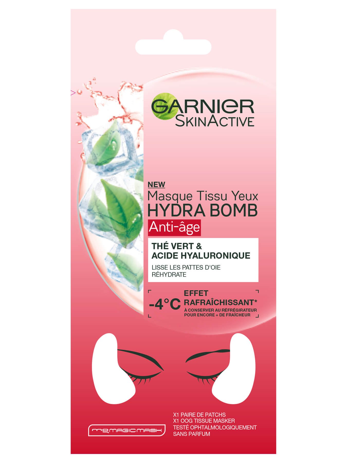 Behandeling Leven van Bedrog Hydra Bomb antirimpel oogmasker met groene thee | Garnier