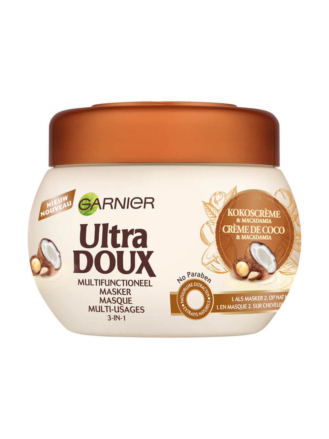 Masque Lait de Coco & Macadamia pour cheveux secs | Garnier