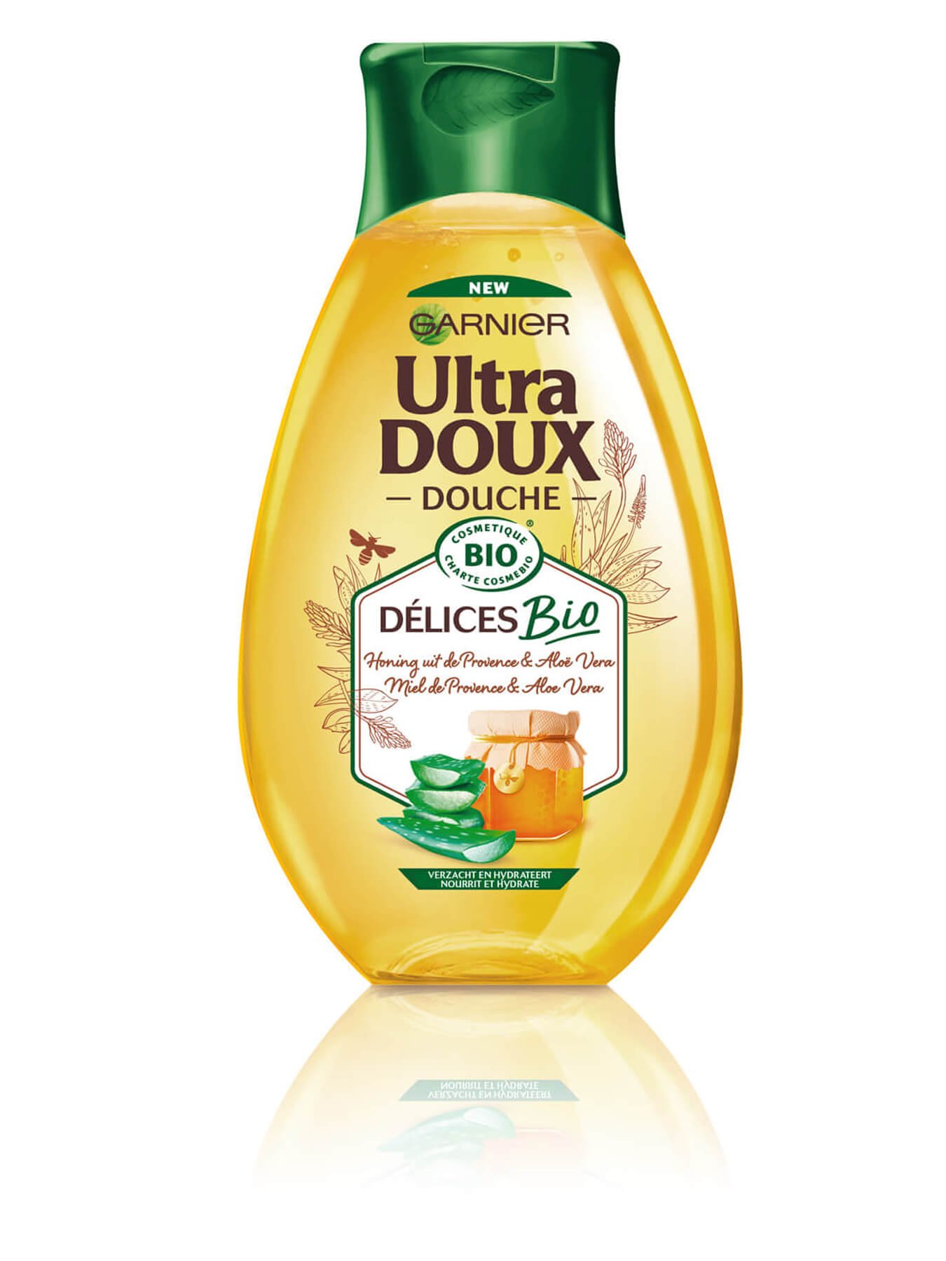 Gel Douche Délices Bio Miel & Aloe Vera Garnier Ultra Doux