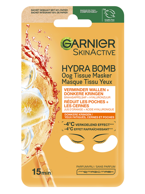 Hydra Bomb Masque Yeux Anti-Cernes au Jus d'Orange | Garnier