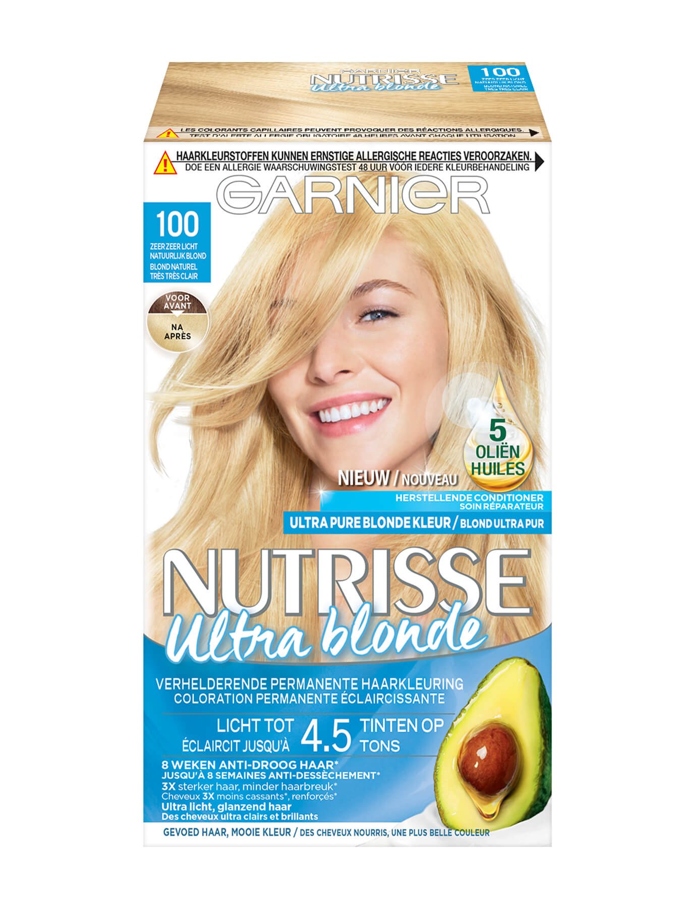 GAR Nutrisse Reno 2020 100 Zeer Zeer Licht Natuurlijkblond front