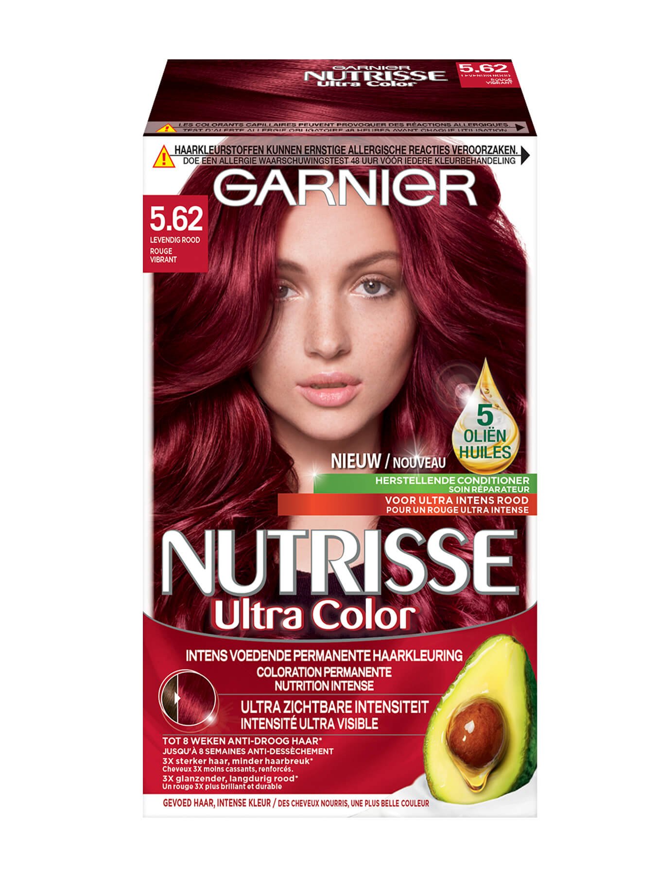 Nutrisse Ultra Color 5.62 levendig rood