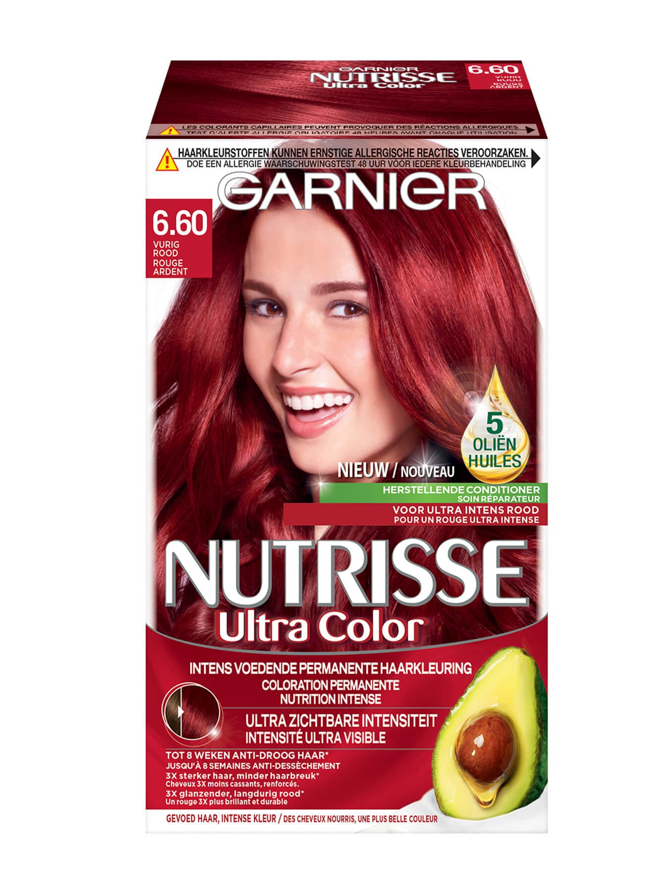 conjunctie Melodrama Bij Nutrisse Ultra Color 6.60 Vurig rood | Garnier Nutrisse