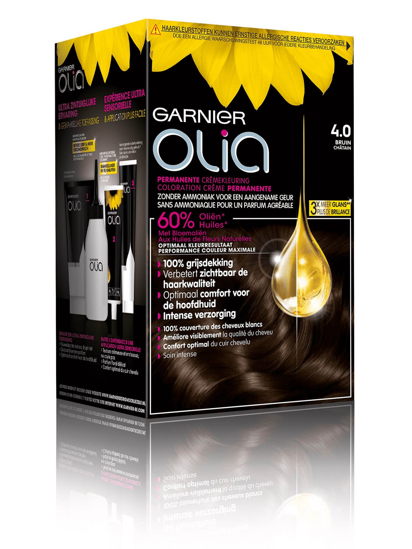 Coloration Cheveux Olia 4.0 Châtain Garnier