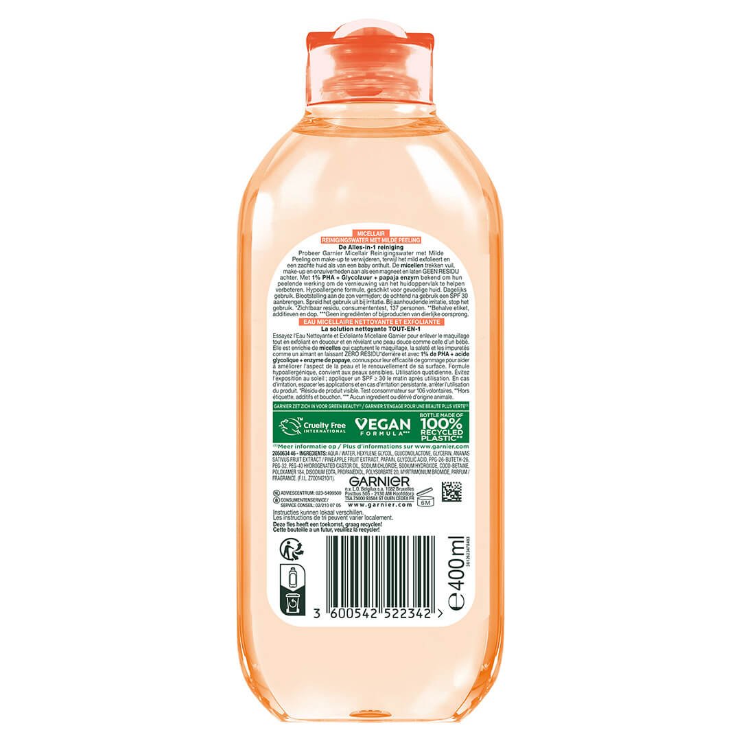 GAR Micellair Reiningingswater Peeling 400ml 3600542522342 02