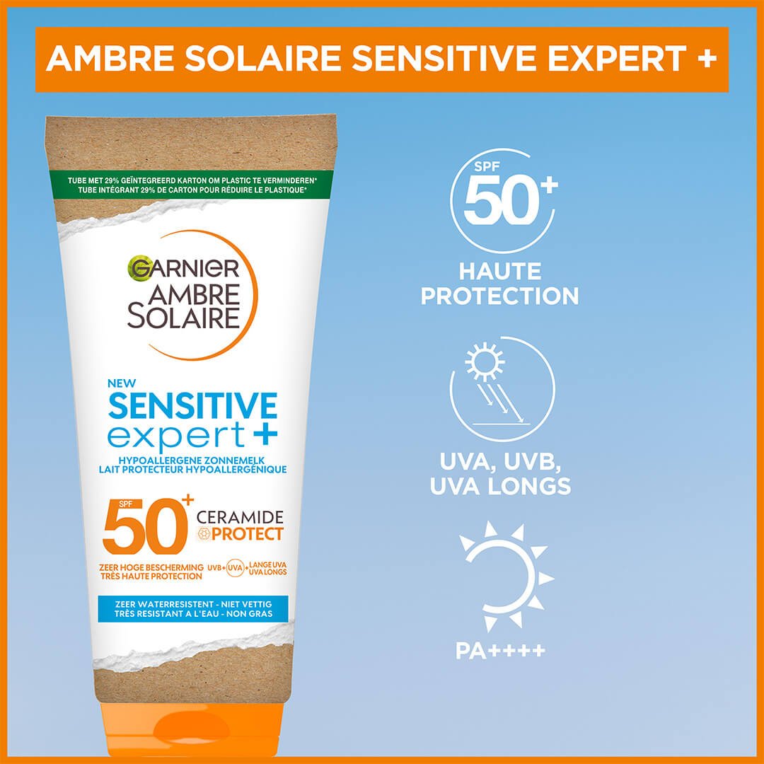 GAR Ambre Solaire Eco SensitiveExpert Tube spf50 175ml 3600542520355 01 NL FR