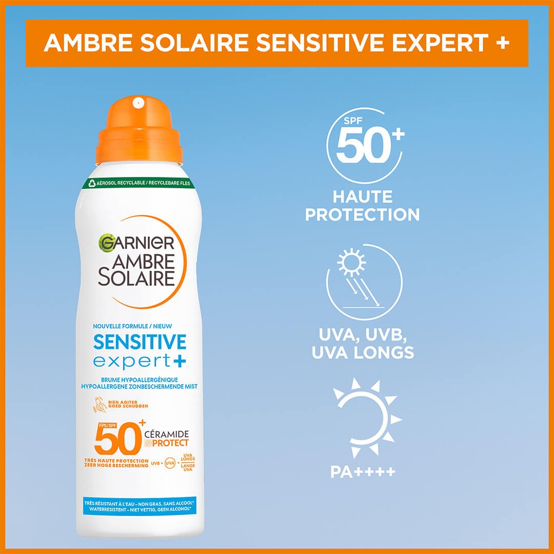 GAR Ambre Solaire SensitiveExpert Mist spf50 150ml 3600542513005 01 FR