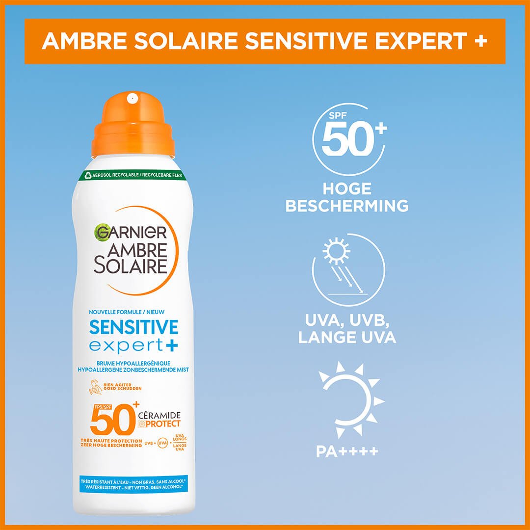 GAR Ambre Solaire SensitiveExpert Mist spf50 150ml 3600542513005 01 NL