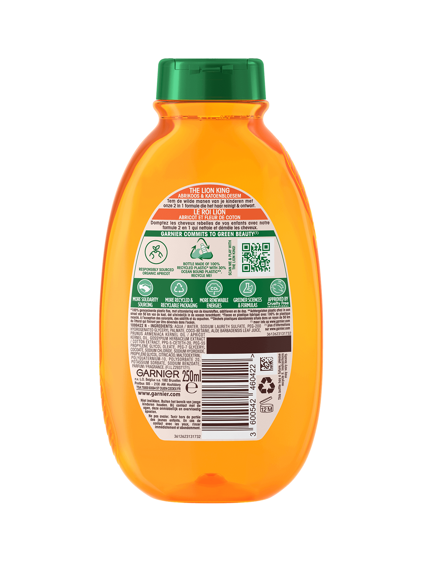 Garnier Hair Care UDX KIDS ABRICOT SHP B250 135 3600542460422 A8N1 BACK P 1350x1800