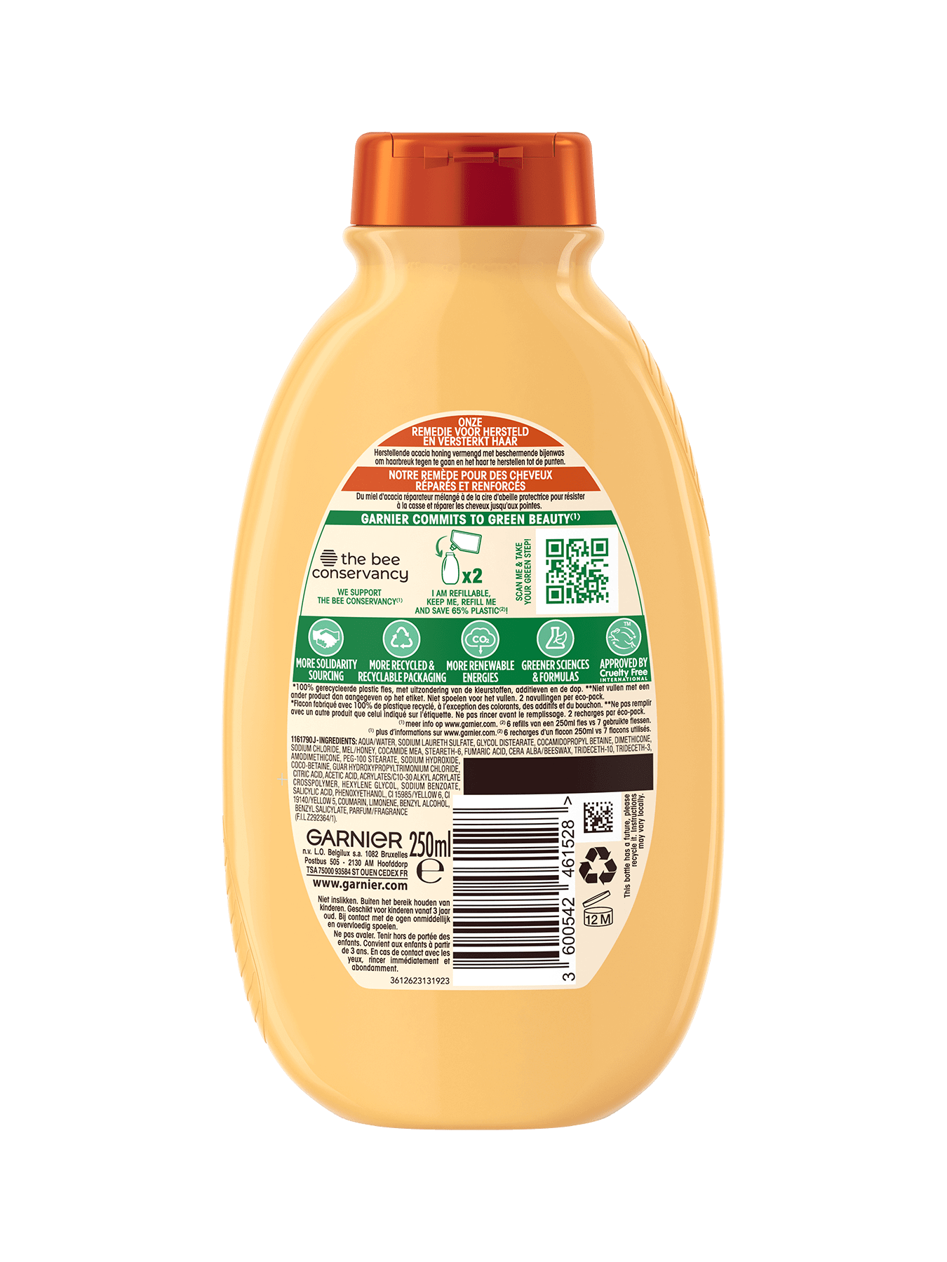Garnier Hair Care UDX TRESOR MIEL SHP B250 135 3600542461528 A8N1 BACK P 1350x1800